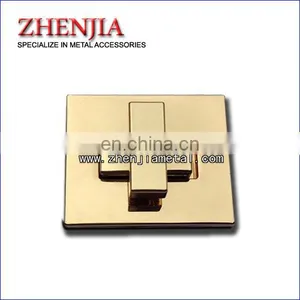Gold Plated Turn Lock for Handbags thumbnail-1