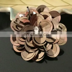 Wholesale Customized Pearl Rhinestone Sequin Flower Patches thumbnail-6