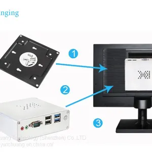 Mini PC Support for Windows 7/8/10 and Linux System,Celeron Intel 2955 Support Dual Band WiFi,4K HD,Dual Output HDMI/VGA thumbnail-3