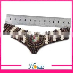 Brazil Style Wooden Beads Flower Decoration Handmade Shoe Flower for Sandals thumbnail-3