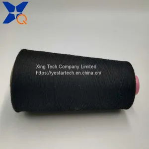 Ne16/1ply 30% Carbon Inside Nylon Staple Fiber Blended With 70% Black Polyester Staple Fiber for Pure Black Touch Screen Gloves-XT11114 thumbnail-3