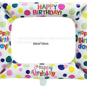 Foil Balloon Happy Birthday Square Helium Balloon Mylar Balloon Party Balloon Decoration Balloon thumbnail-1