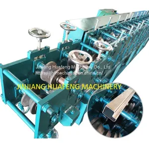 Stainless Steel Door Profile Roll Forming Machine, P Section Pipe Roll Former thumbnail-1