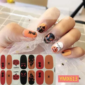 Christmas/Halloween Nail Art Stickers Festival Pumpkin Wraps Waterproof Full DIY Manicure Accessories YMX Series thumbnail-5