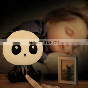 Plastic Panda Touch Table Lamp Usb Energy Saving Night Light Bedside Lamp thumbnail-1