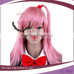 Nice Synthetic Short Cute Japanese Striaght Pink Cosplay Wig thumbnail-1