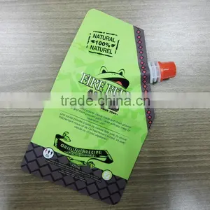 Stand up Spout Plastic Sauce Bag/jam Packaging Pouch With Spout/pepper Sauce Pouch With Nozzle thumbnail-2