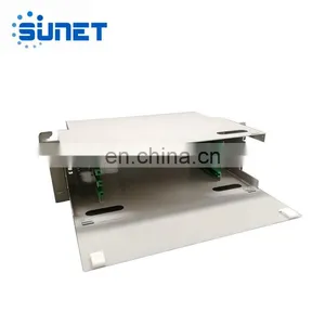 Fiber Optic Terminal Sc LC FC ST 12 24 48 PORT Rack Mount ODF Patch Panel 19inch Empty/Full Load Optical Distribution Frame thumbnail-3