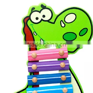 8 Scale Dinosaur Hand Knock Wooden Xylophone Piano Toy thumbnail-6