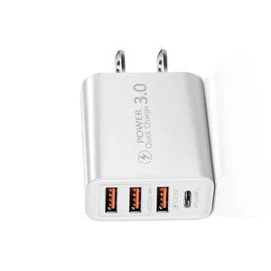 Travel is Convenient Wall QC 3.0 USB Charger Mobile Phone Quick Charger For Iphone 11 12 13 thumbnail-1