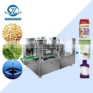 Sticky Food Machinery High Speed Flour Sugar Powder 8-station Premade Bag Granular Weighing Packing Machine thumbnail-1