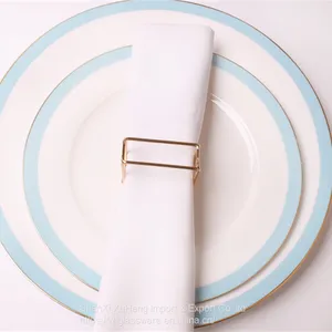 Popular Modern Style Simple Metal Square Shaped Napkin Ring thumbnail-4