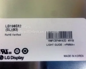 LB190E02-SL03 LG 19.0 Inches Panel Type A-Si TFT-LCD thumbnail-5