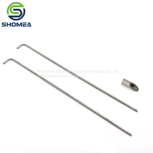 Shomea Customized 304/316 Small Diameter Stainless Steel Both Sharp End Bent Needle thumbnail-2