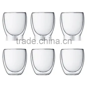 Double Wall Glass Beer Tumbler ,insulated Glass Starbucks Coffee Cup ,glass Bareware, Double Wall Quality Choice thumbnail-4