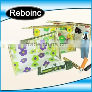 Fashion Slider Cosmetic Thick Plastic Clear Pvc Bag thumbnail-1