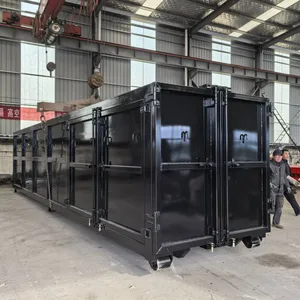 BOLI Scrap Bins Container Hook Lift Steel Skip Bin Trailer Steel Dustbin Trash Bin Large Waste Garbage Bin Hook Lift Container Dumpster for Sale thumbnail-1