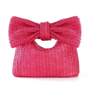 Paper Straw Clutch Bag thumbnail-3