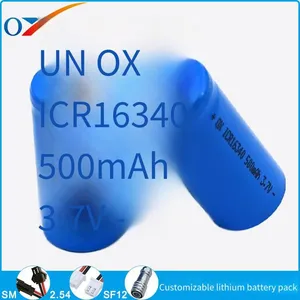 Oxun Lithium Battery 16340, 3.7v 500mah, for Flashlights, Toys and Power Tools thumbnail-2