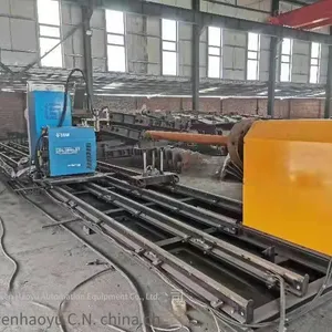 Used Pipe Intersecting Line Plasma Cutter, Used Round Pipe Cutter thumbnail-1
