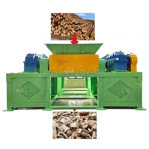 Heavy Duty Dual Axis Animal Carcass Nylon Fabric Cow Bone Shredder Silage Feed Shredder thumbnail-1