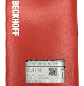 Beckhoff EL4114 EtherCAT Analog Output Terminal 4-Channel Voltage Output Module ±10V Industrial Automation I/O thumbnail-1