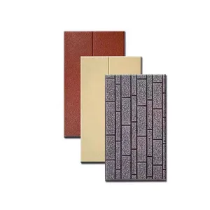 PU Sandwich Panel Metal Exterior Wall Siding Panels Polyurethane Exterior Wall Board With Waterproof Fireproof thumbnail-1