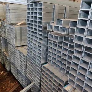 S235JR Hot Dip Galvanized Square Steel Tube SHS Heavy Duty Zinc Coating for Curtain Wall & Fence Post thumbnail-3