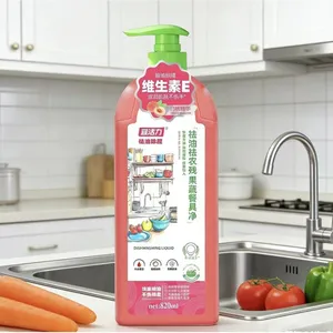Vitamin E White Peach Essence Dish Soap for Fruits, Vegetables and Tableware thumbnail-1