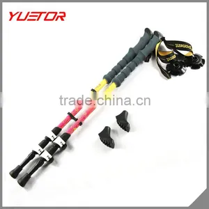 Three Sections External Quick Lock Aluminum 7075 Trekking Pole Walking Stick Supplier's Choice thumbnail-1