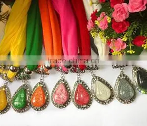 Wholesale Fashionable Pendant Scarf Jewellery Scarf thumbnail-2