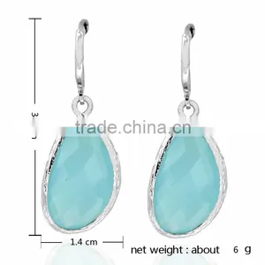 2016 Wholesale Beautiful Pacific Sapphire Opal Stone Fine Earring Delicate Jewelry thumbnail-2