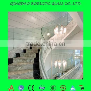 8.16mm Laminated Building Glass for Ralling Stairs thumbnail-1