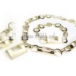 Fashion Design Designer Gold Necklace Set thumbnail-1