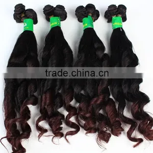 Hot China Factory SPRIAL CURL 3 Bundles Red Brazilian Hair Weave thumbnail-4