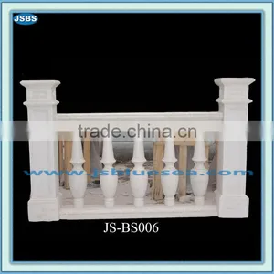 Modern Exterior Decoration White Marble Balcony Railing thumbnail-1