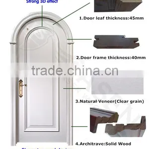 Pure Wood Round Top Church Door for Sale thumbnail-2