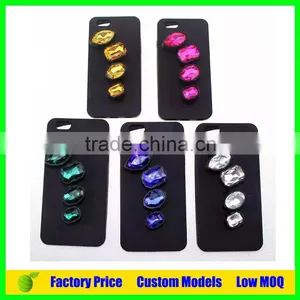 Diamon Custom 3d Silicone Mobile Phone Case Cover for Iphone 5 6 6plus Cell Phone Back Cover Case thumbnail-2