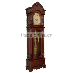 Cheap Solid Wooden Floor Standing Clock Made in China thumbnail-1