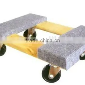 Wooden Mover Dolly With Carpet thumbnail-1