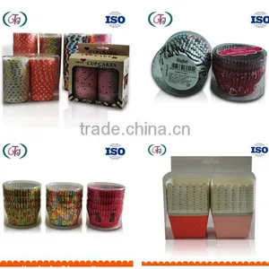 PE Paper Cupcake Liners Roll Up Mouth Baking Cup for Cakes thumbnail-5