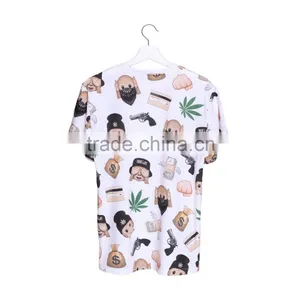 OEM Brand New 3D Print Emoji Gun Latest Women T Shirt thumbnail-3