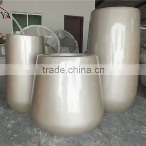 Indoor Decorative Fiberglass Flower Pots Large Planters thumbnail-6