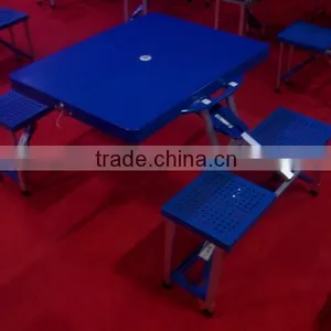 High Quality Plastic Foldable Table With Chair Convenient for Outdoor Activities thumbnail-2