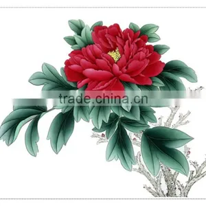 High-end Art Home Decoration Peony Blossom Handmade Painting thumbnail-1