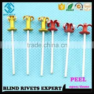 HOT SELLING OPEN END FACTORY ALUMINUM STEEL PEEL RIVETS thumbnail-1