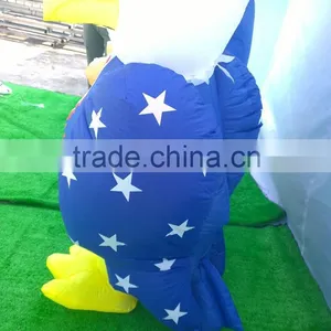PATRIOTIC INFLATABLE 6' UNCLE SAM HOLDING AMERICAN FLAG WITH BALD EAGLE thumbnail-5