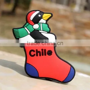 Big Discount Custom Permanent Adhesive Magnet,Chile Christmas Penguin 3d Fridge Magnet Sticker,pvc Magnet Clip ---DH20348 thumbnail-1