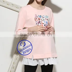 Custom Maternity Clothes Pregnant Women Nursing Top thumbnail-2