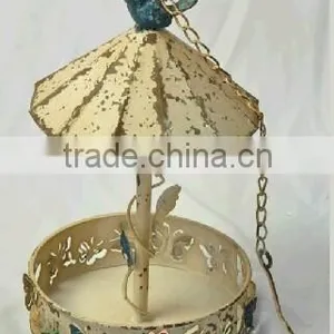 French Vintage Style Metal Garden Bird Feeder thumbnail-1